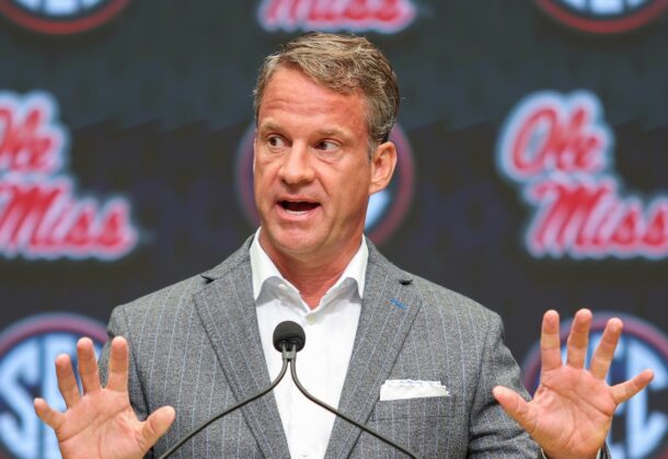 Lane Kiffin seemed annoyed at SEC Media Days.
