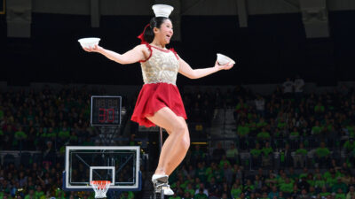 Red Panda performs her famous halftime act.