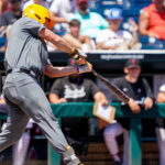 Tennessee's Jared Dickey swings the bat.
