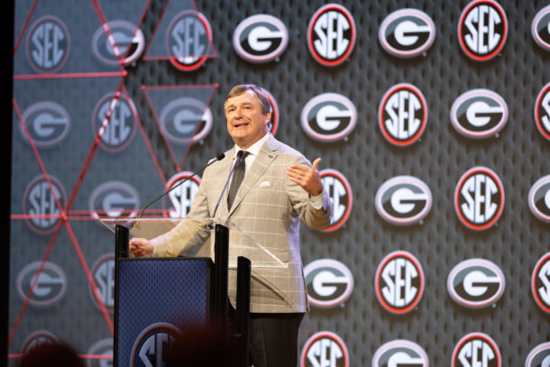 Georgia coach Kirby Smart.