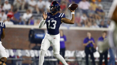 Ole Miss quarterback Austin Simmons.