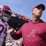 Alabama head coach Kalen DeBoer.