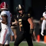 Vanderbilt quarterback Diego Pavia vs. Alabama.