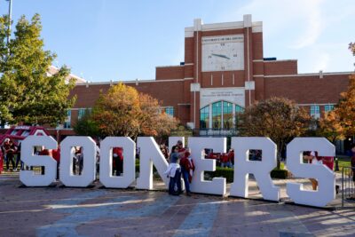 Oklahoma football fans before a game.