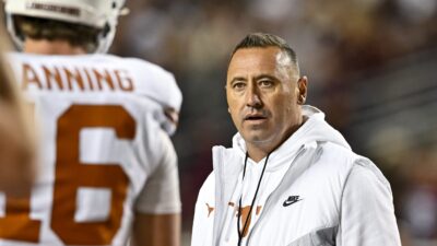 Texas head coach Steve Sarkisian.