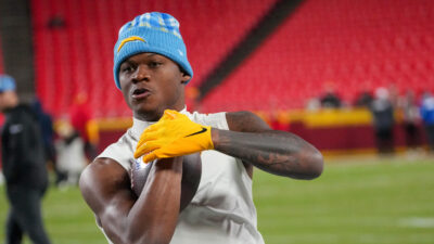 Wide receiver DJ Chark with the Los Angeles Chargers.