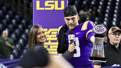 LSU QB Garrett Nussmeier.