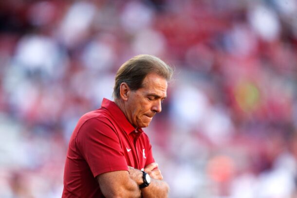 Former Alabama coach Nick Saban.