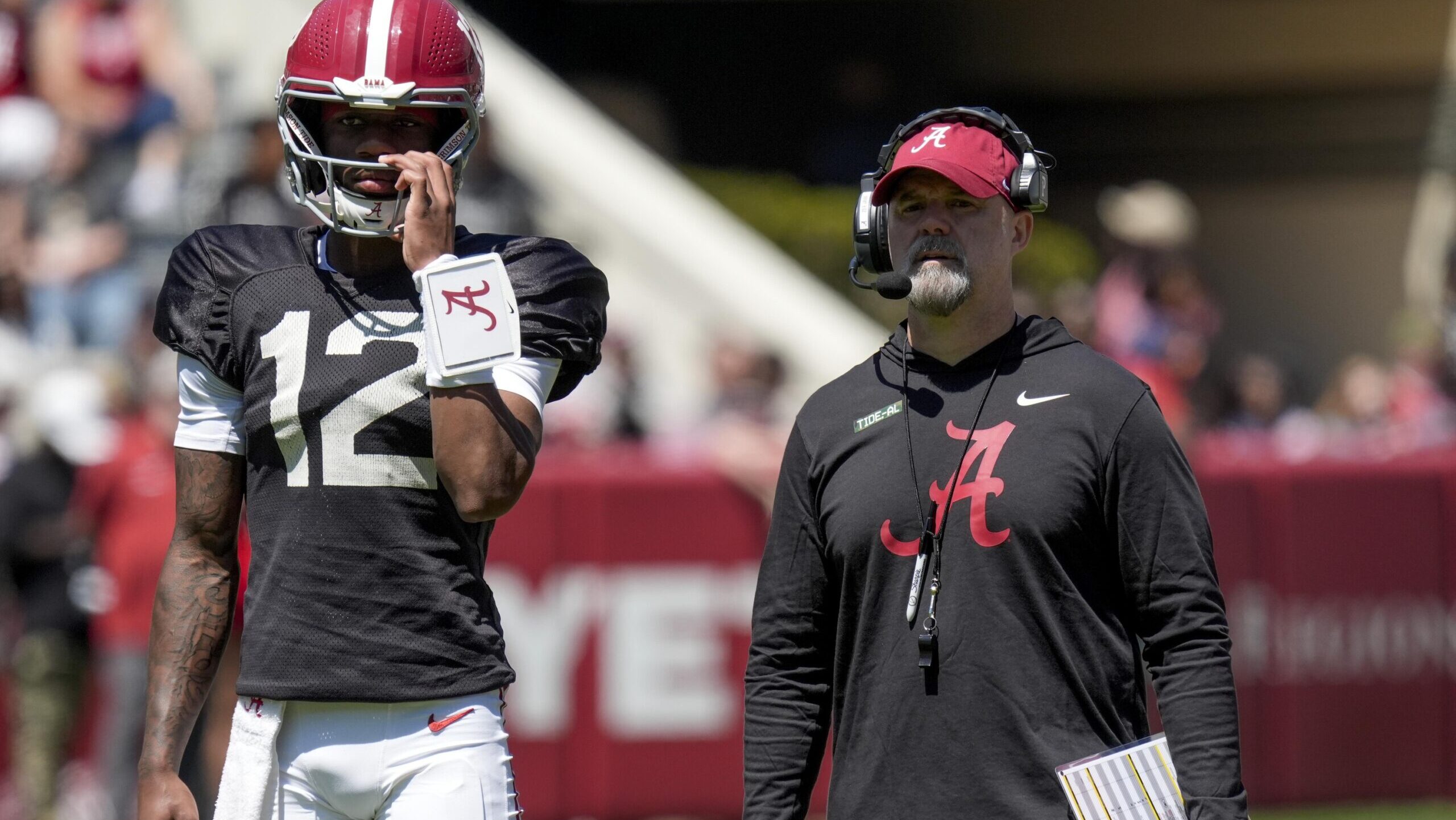 Alabama quarterback competition &lsquo;not there yet,&rsquo; says Ryan Grubb