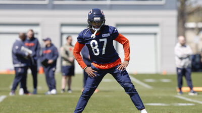 Luther Burden III with the Chicago Bears.
