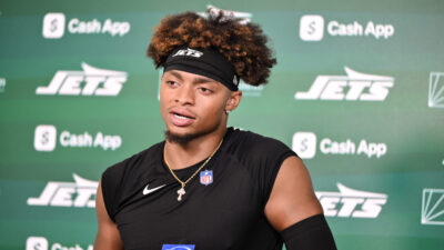 Justin Fields with the New York Jets.