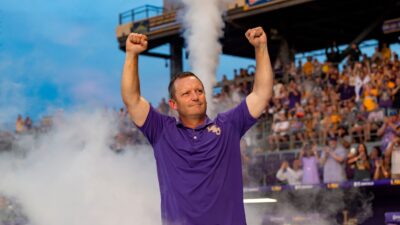 LSU baseball coach Jay Johnson.