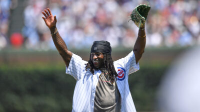 Alvin Kamara at Wrigley Field.