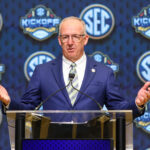 Greg Sankey speaks at 2025 SEC Media Days.