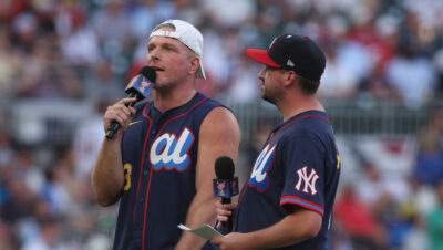 Pat McAfee at the 2025 Home Run Derby.