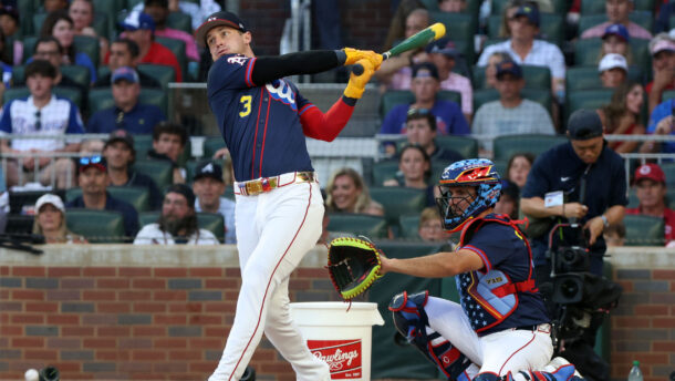Brent Rooker at the Home Run Derby.
