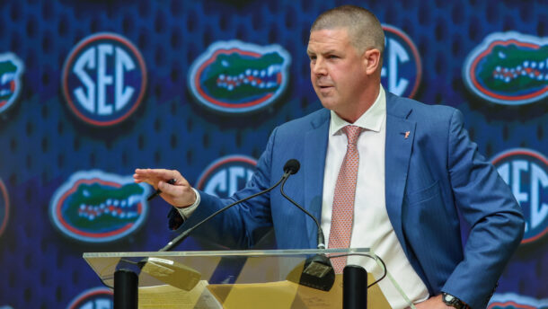 Billy Napier at SEC Media Days.