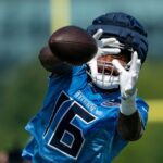 Tennessee Titans receiver Treylon Burks.