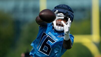 Tennessee Titans receiver Treylon Burks.