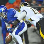 Kansas and Missouri play football in 2011.