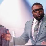 Mark Ingram on the set of FOX's Big Noon Kickoff.