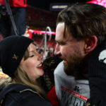 Taylor Swift and Travis Kelce.