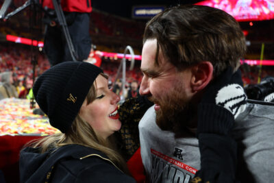 Taylor Swift and Travis Kelce.