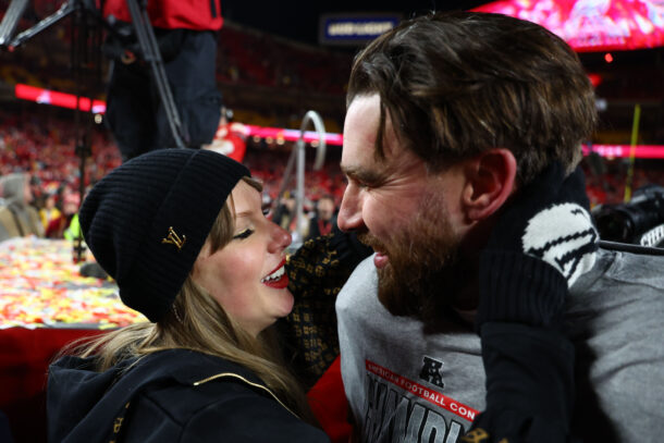 Taylor Swift and Travis Kelce.