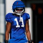 LJ McCray at practice.
