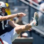 Auburn punter Hudson Kaak.