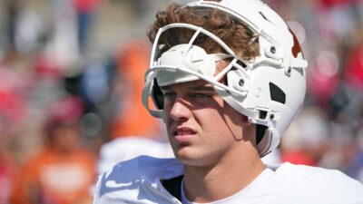 Texas quarterback Arch Manning before a game vs. Ohio State.