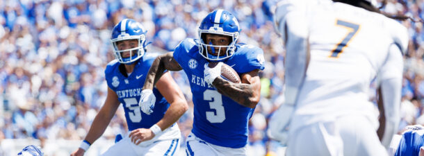 Seth McGowan runs the ball against Toledo.