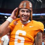 Joey Aguilar after the Aflac Kickoff Game.