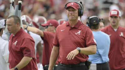 Alabama head coach Kalen DeBoer.