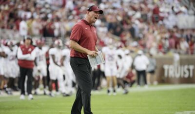 Alabama head coach Kalen DeBoer