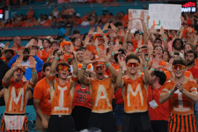 Miami football fans.