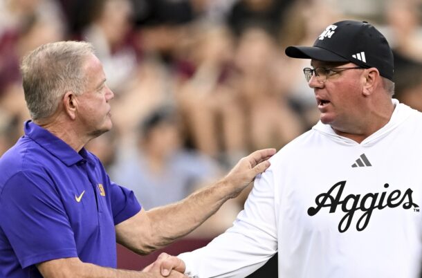 Brian Kelly and Mike Elko will see each other on an annual basis.