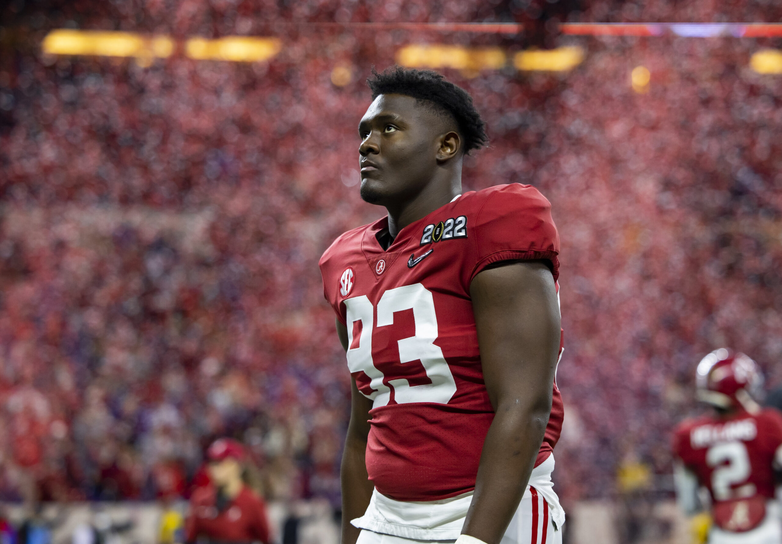 Jah-Marien Latham transported to hospital after suffering neck injury in practice, Alabama says