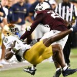 Notre Dame and Texas A&M play football.