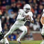 Marcel Reed plays for Texas A&M against Auburn.