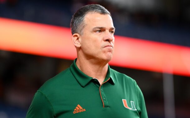 Miami head coach Mario Cristobal.
