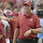 Alabama head coach Kalen DeBoer.