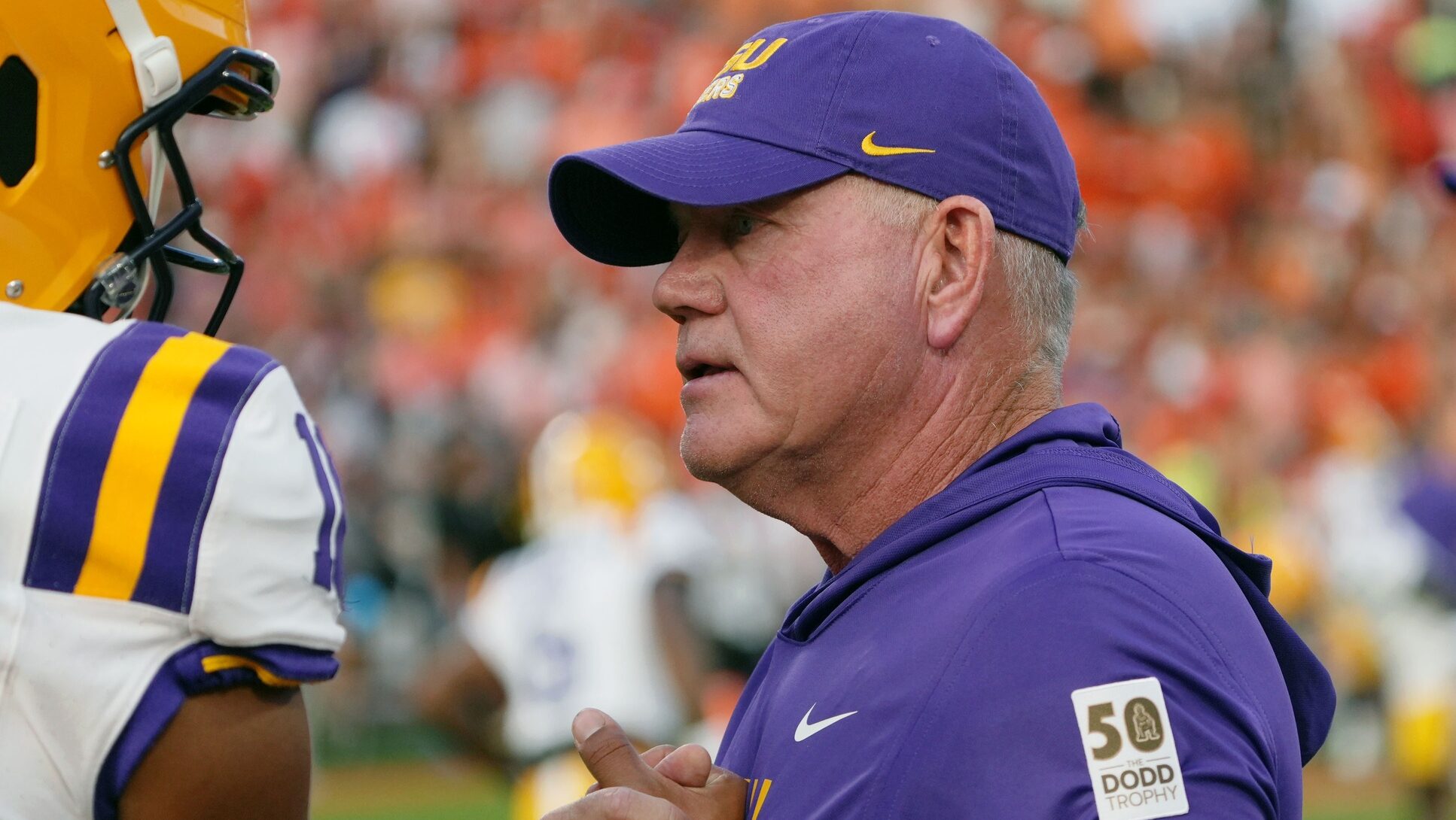 Brian Kelly reveals status of LSU center Braelin Moore for Florida game