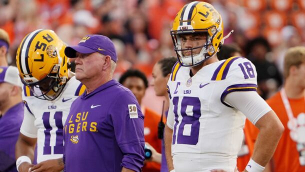 LSU QB Garrett Nussmeier.