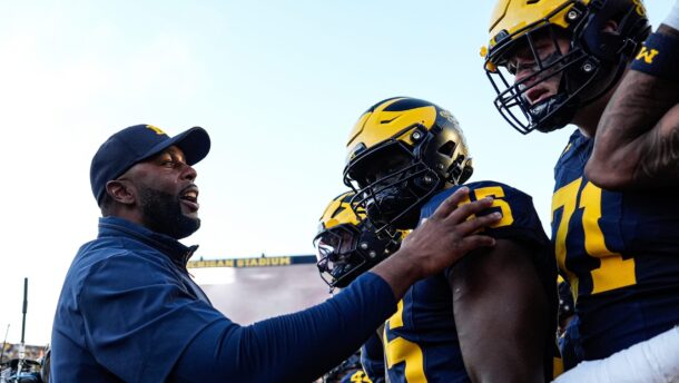 Michigan head coach Sherrone Moore.