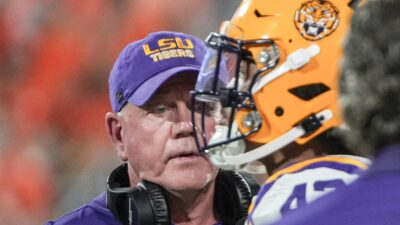 LSU head coach Brian Kelly.