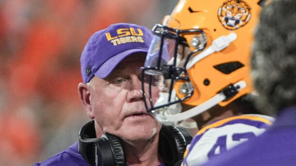 LSU head coach Brian Kelly.