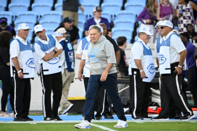 Bill Belichick before his first game with North Carolina.