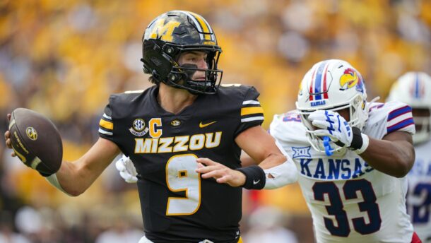Mizzou quarterback Beau Pribula.