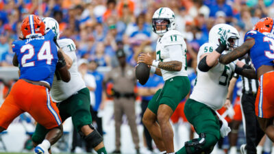 South Florida quarterback Byrum Brown.